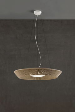 BANYO - LED handmade rope pendant lamp by Olé Lighting - view 3